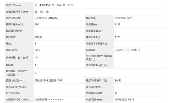 奇瑞风云T6申报信息曝光 预计年底上市